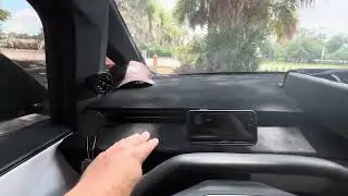 TESLA CYBER TRUCK FIX ! NO MORE SUN GLARE OR  BLINDING REFLECTION OF WHITE DASH / FOUNDERS SERIES