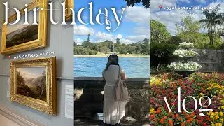 MINI VLOG 🎂 birthday vlog, royal botanic garden sydney, art gallery of nsw | vel&rsquo;s journal