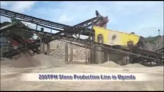 200t/h stone production line in Uganda