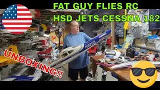 HSD JETS CESSNA 182 BLUE UNBOXING FROM BITGO HOBBY BY FAT GUY FLIES RC