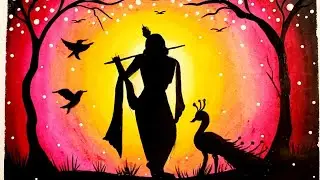 krishna painting ❤️#drawing #krishna #chitrakari