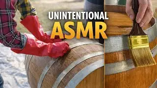 Unintentional ASMR | Restoring a Forgotten Wooden Barrel