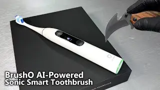 BrushO AI-Powered Sonic Smart Toothbrush Unboxing & Review - Aesthetic ASMR