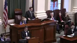 Lucas Assists Dad aka Speaker of the House Mark Eves With Gavel