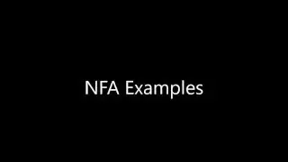 17 Non Deterministic Finite Automata (NFA) example problems