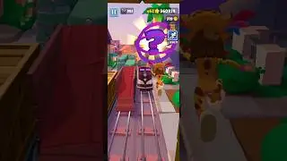 Subway surfers hollywood double jump- Robeca roar #subwaysurfers #shorts