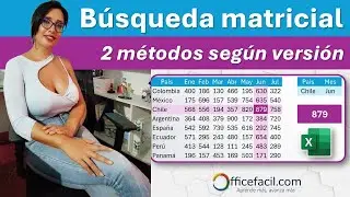 Búsqueda matricial en #excel | buscar por filas y columnas