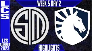 TL vs TSM Highlights | LCS Summer 2023 W5D2 | Team Liquid vs Team Solomid