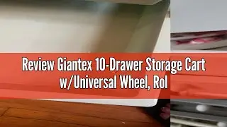 Review Giantex 10-Drawer Storage Cart w/Universal Wheel, Rolling Cart w/Handle, Home Organizer Stora