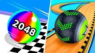 2048 Ball Run Gameplay 😲 | Going Balls All Levels | BIG New APK Update 🔥 Android & iOS