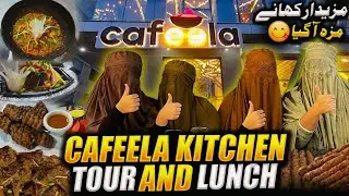 Cafeela Restaurant Karachi || Cooking Live Bhindi in Olive Oil, Hunzai Mutton Kebab, Mutton Karahi