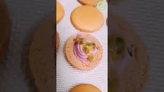 Passion Fruit and Strawberry Macarons