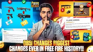 OB51 UPDATE - Biggest Change In FREE FIRE HISTORY📌🔥 | OB51 Patch Notes FULL BREAKDOWN✅ | Free Fire