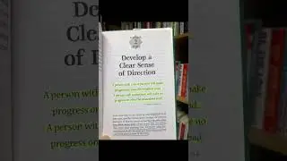 Develop a clear sense of Direction #success #secret #books #reader #shorts