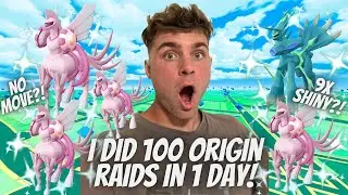 ✨I Did Over 100 Origin Form Palkia and Dialga Raids in 1 Day In Pokemon Go And THIS Is What I Got!✨
