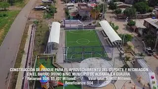 Construcción redes eléctricas media, baja tensión y parque para deporte y recreación, mpio Albania