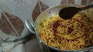 Hakka noodles and chicken chilli recipe 😋 