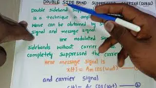 Double sideband Suppressed Carrier (DSBSC) Modulation in Analog Communication #analogcommunication