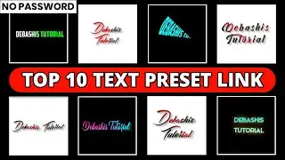 Top 10 Text Presets Alight Motion | Text Animation Preset Alight Motion | Text Preset Xml | Part 7