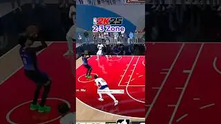 NBA 2K25 How to Beat 2-3 Zone #nba2k25 #2k25