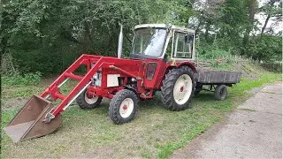 Frontladerarbeit mit dem IHC 533 und BTW Lader