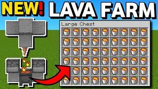 Minecraft Bedrock: NEW Zero Tick Lava Farm Tutorial 1.21!