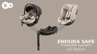 Kinderkraft ENDURA SAFE modulsystem &ndash; Ett set f&ouml;r hela bilstolsfasen