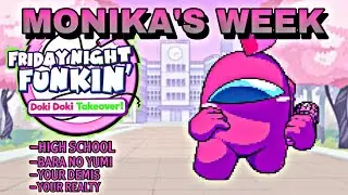 FNF DDTO (Plus) but pink Impostor sings Monika's full week [ Friday night funkin ]