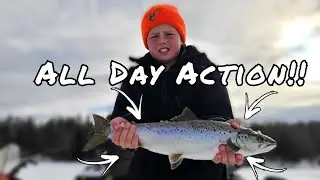 Incredible Day Of Ice Fishing: Nonstop Action (Catch and Cook)