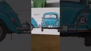 Oh Yeah! It's the same YEAR (1966) and same COLOR (Bahama Blue)! #D6SPANKY #vw #bug #modelcar