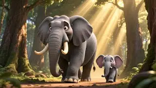 March With Baby Elephant 🐘🥁 Fun Action Song for Kids | Learn Rhythm Movement Playtime