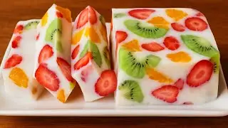 No oven Milk & Fruit Dessert in 5 Minutes &ndash; So Easy & Delicious!