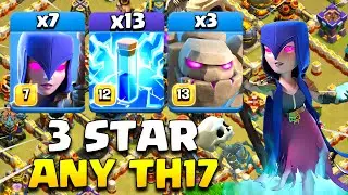 TH17 Zap Quake Witch is the Epic Strategy! TH17 Attack in Clash of Clans