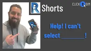 Why can I not select an element, link, etc.? #RevitShorts