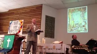 Pastor Rick Potter at Rutland United Church