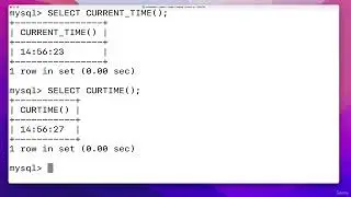 100 - CURDATE, CURTIME, & NOW