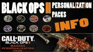 New! Black Ops 2 Personalization Packs DLC - Camos & Reticles! Zombie & Bacon Weapon Camo | Gameplay