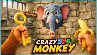 Crazy Zoo Monkey Gameplay | INSANE Animal Escape Game | Android Gameplay | New Game