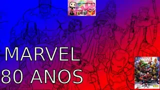 &Aacute;LBUM DE FIGURINHAS MARVEL 80 ANOS ( EDITORA PANINI 2020 ) COMPLETO