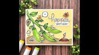 Creating a handmade card using the Lawn Fawn stamp Set... 