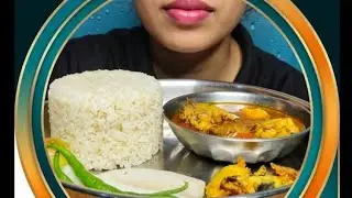 HOMEMADE FISH KADI WITH RICE  &FRY FISH GERRNCHILLI 🥗SALAD 😋🤤 ll EATING CHALLENGE ll FOOD CHALLENGE 