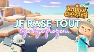 JE RASE MON ÎLE ! (Vidéo satisfaisante) ❄️ - ANIMAL CROSSING NEW HORIZONS