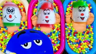 Most Satisfying 3 Minutes! Crazy Candy Slime & Make Up Mixing in Bathtubs | ASMR Magic Fun
