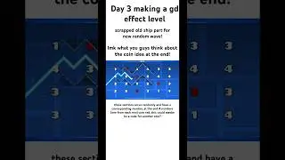 Day 3 building a new gd effect level #geometrydash #gd #gaming