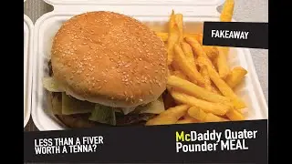 McDaddy Quarter pounder cheese burger - Nice simple 10 minute burger meal!