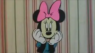 Minnie Mouse Shaped Card