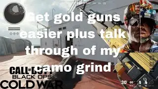 CALL OF DUTY BLACK OPS COLD WAR | MY FIRST 2 GOLD GUNS, TIPS ON GETTING YOUR GUNS GOLD FASTER