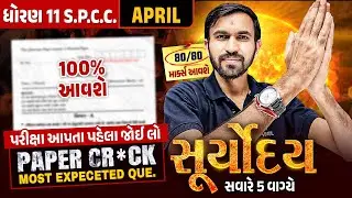 SPCC Suryoday 🔥| Final Revision of Std 11 SPCC Final Exam 2025 | Last Minute Most IMP Topics