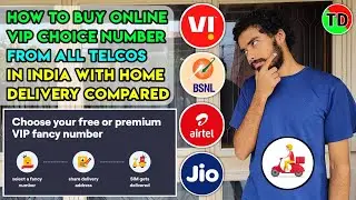 How To Buy VIP Choice Number From Each Telecom Player | Best Teleco For New SIM Vi/BSNL/Jio/Airtel 🤔