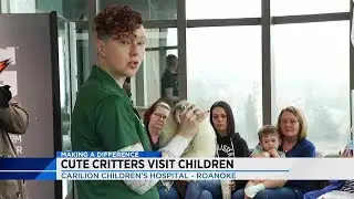 Mill Mountain Zoo visits kids in hospital